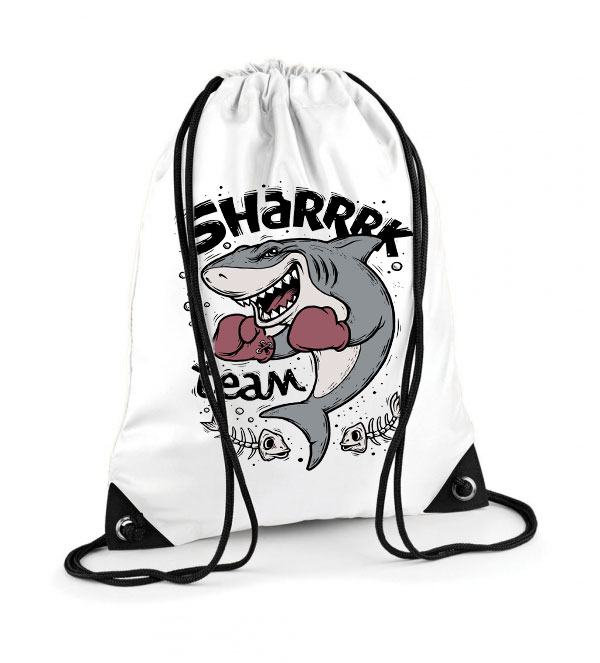 cápa shark team box Poliészter Tornazsák