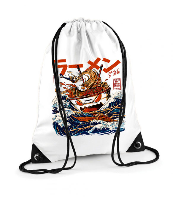 japán ramen Poliészter Tornazsák