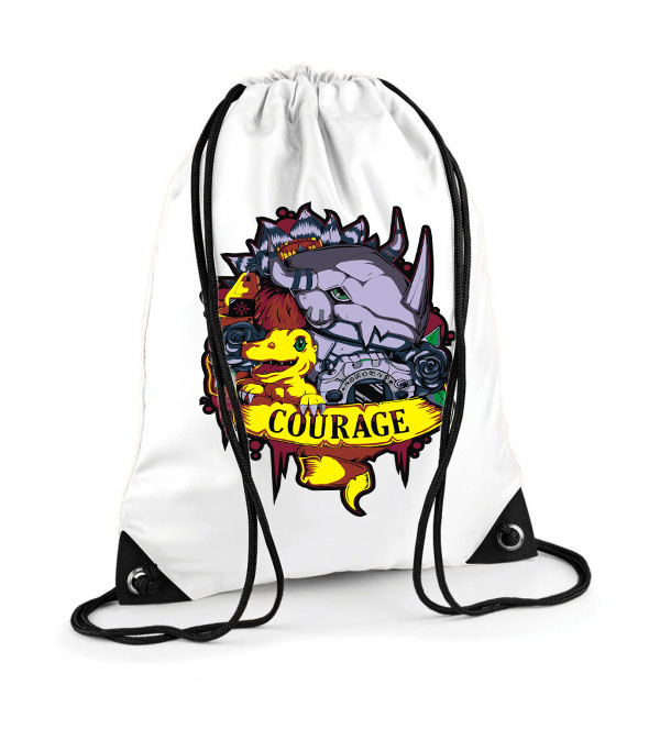 digimon agumon Poliészter Tornazsák
