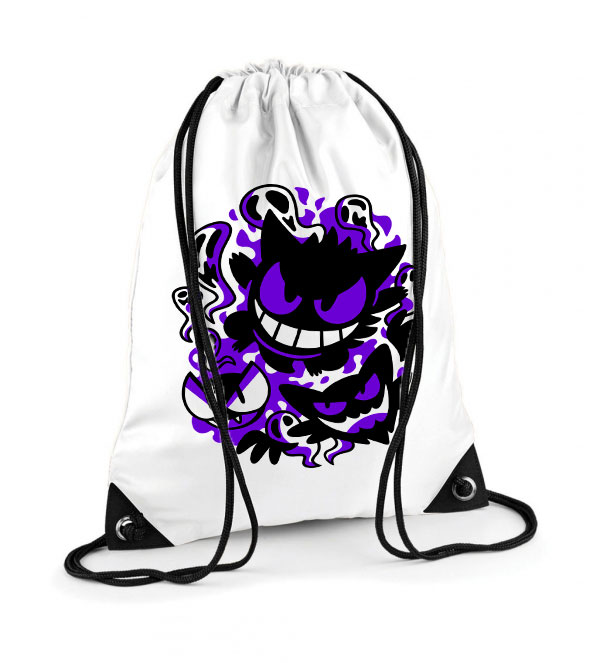 pokemon gastly gengar Poliészter Tornazsák