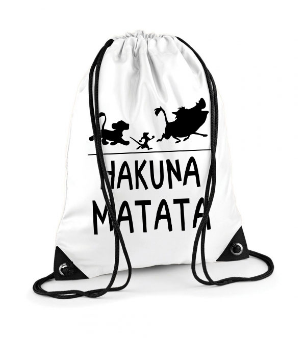 hakuna matata oroszlánkirály Poliészter Tornazsák