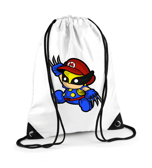 wolverine mario Poliészter Tornazsák