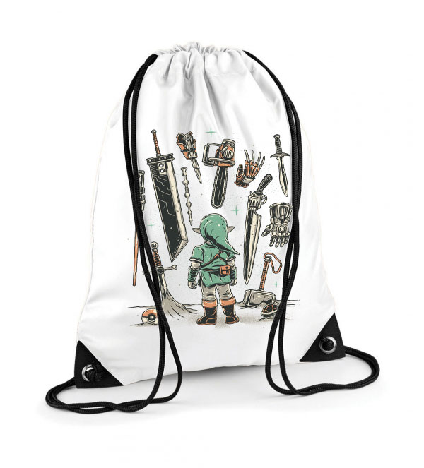zelda link pokemon gamer lézerkard final fantasy mjolnir Poliészter Tornazsák
