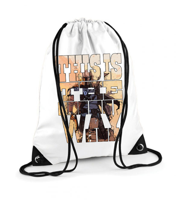 this is the way a mandalorian  Poliészter Tornazsák