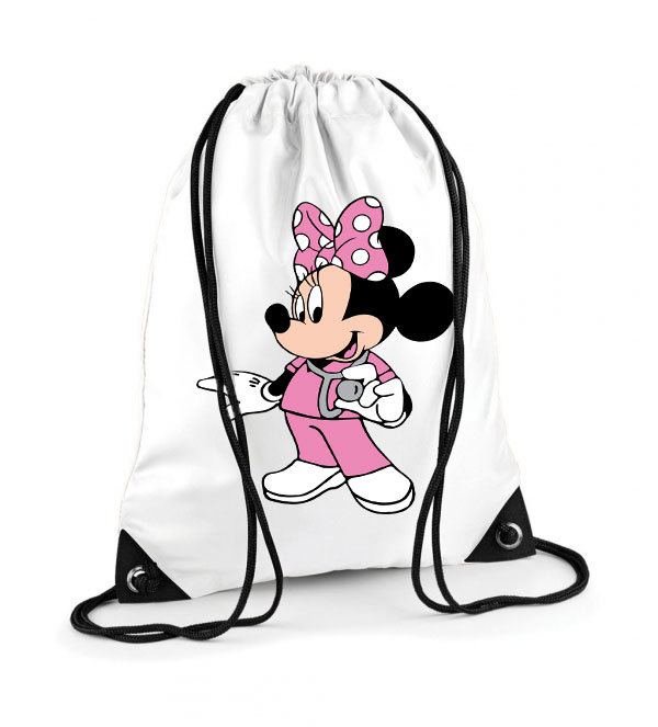minnie egér ápoló nővér Poliészter Tornazsák