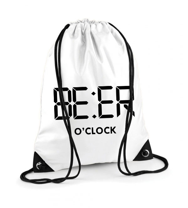 Vicces Sör Beer Oclock Poliészter Tornazsák