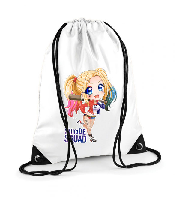 Harley Quinn Chibi Poliészter Tornazsák