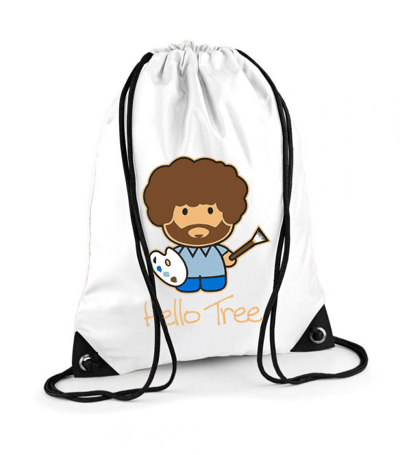 Bob Ross festészet festő Poliészter Tornazsák