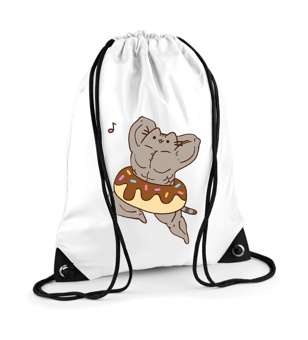 Izmos Pusheen Macska Macskás Poliészter Tornazsák