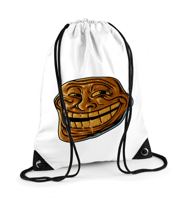 Meme Face Mém Arc Poliészter Tornazsák