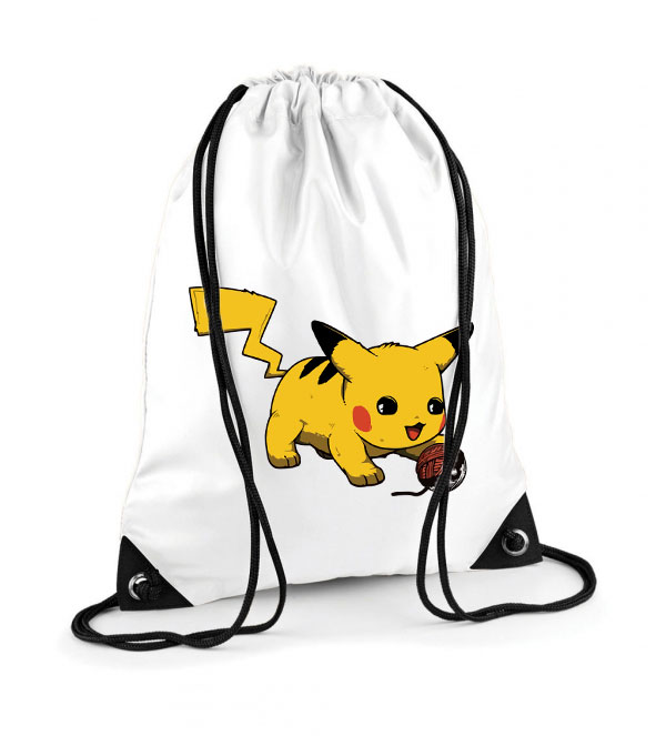 Pokemon Pikachu Macska Macskás Poliészter Tornazsák