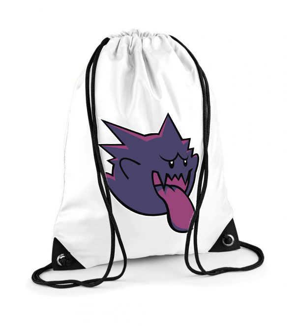 Mario Gengar Pokemon Poliészter Tornazsák