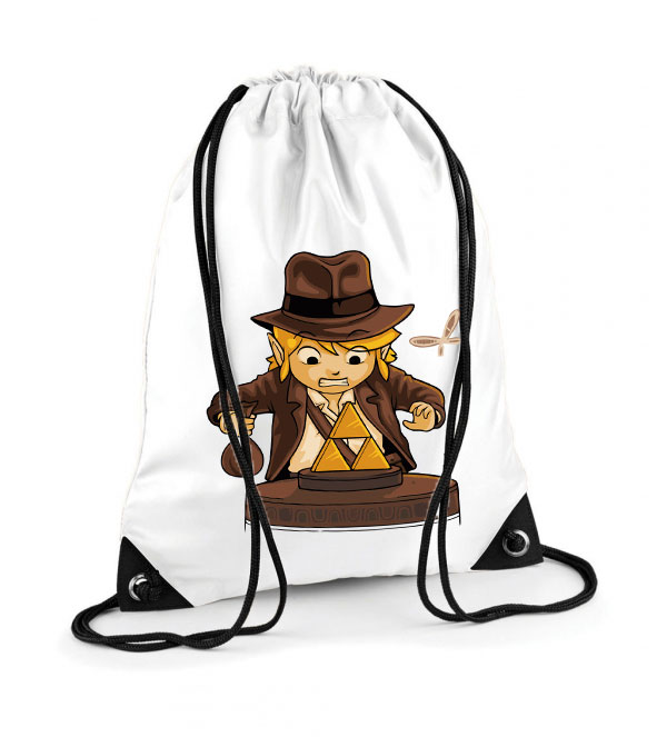 Link indiana jones gamer humor Poliészter Tornazsák
