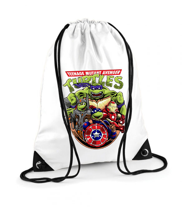 tini ninja teknőcök tmnt avengers Poliészter Tornazsák