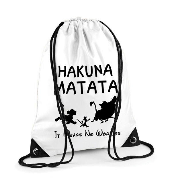 hakuna matata az oroszlánkirály Poliészter Tornazsák