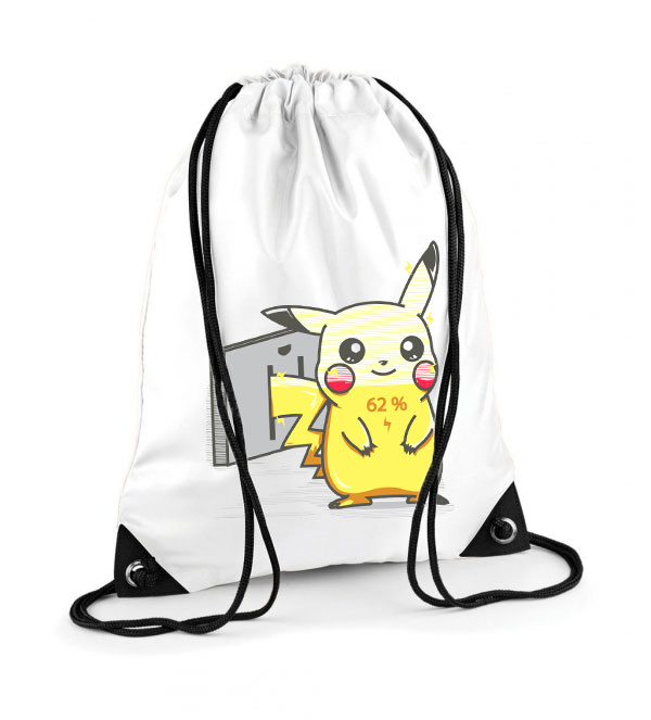 pikachu pokmon töltés Poliészter Tornazsák