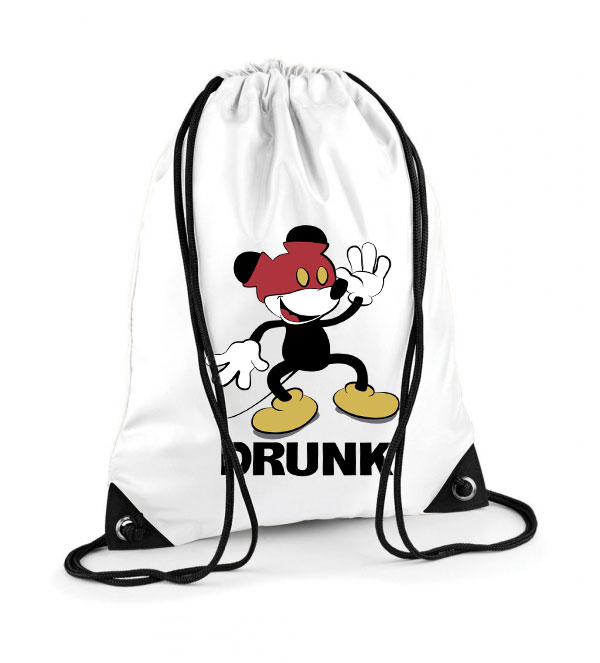 mickey egér részeg Poliészter Tornazsák