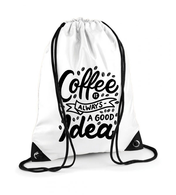 coffee kávé Poliészter Tornazsák