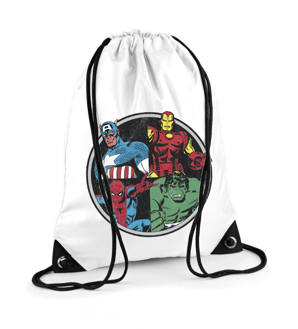 avengers bosszúállók vasember hulk pókember Poliészter Tornazsák