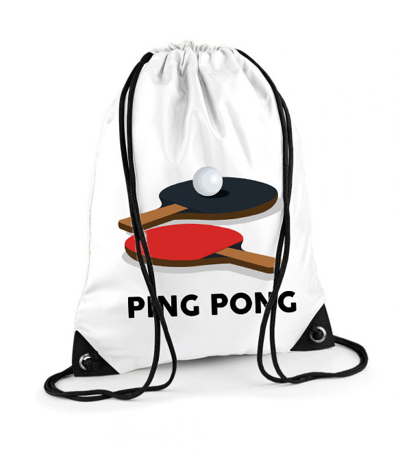 ping pong Poliészter Tornazsák