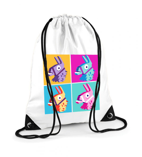 loot láma fortnite loot llama Poliészter Tornazsák