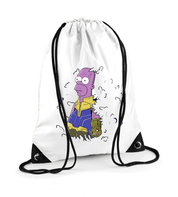 thanos homer simpson Poliészter Tornazsák