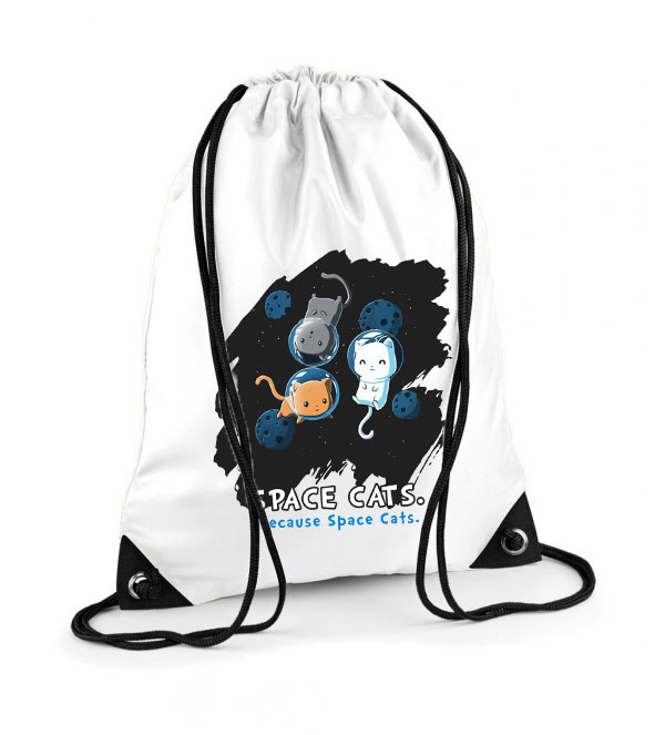 space cats macska macskás cica cicás Poliészter Tornazsák