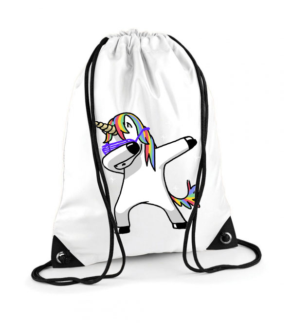 unikornis dabbing unicorn Poliészter Tornazsák