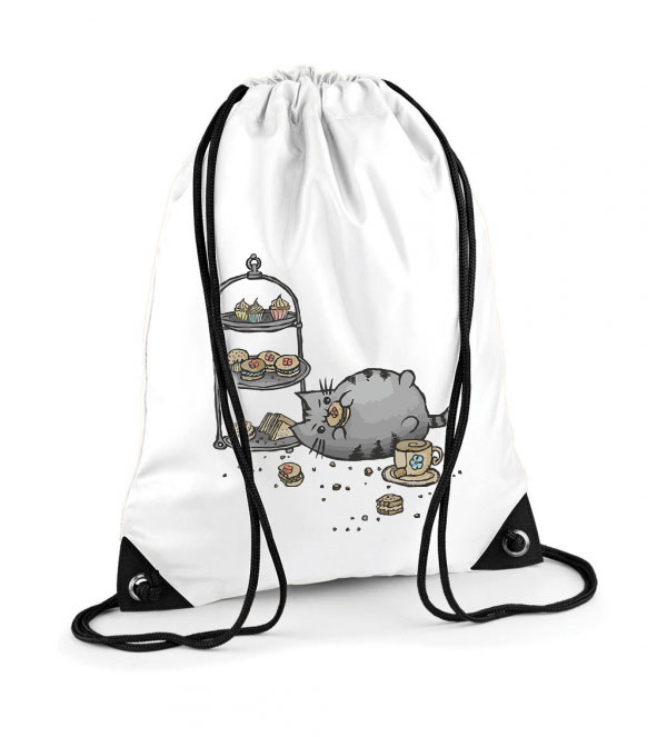 pusheen macska macskás cica cicás Poliészter Tornazsák