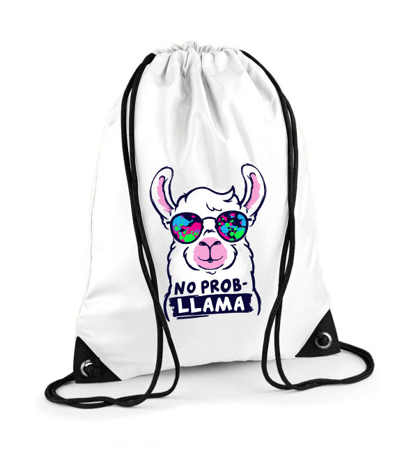 láma no probllama Poliészter Tornazsák