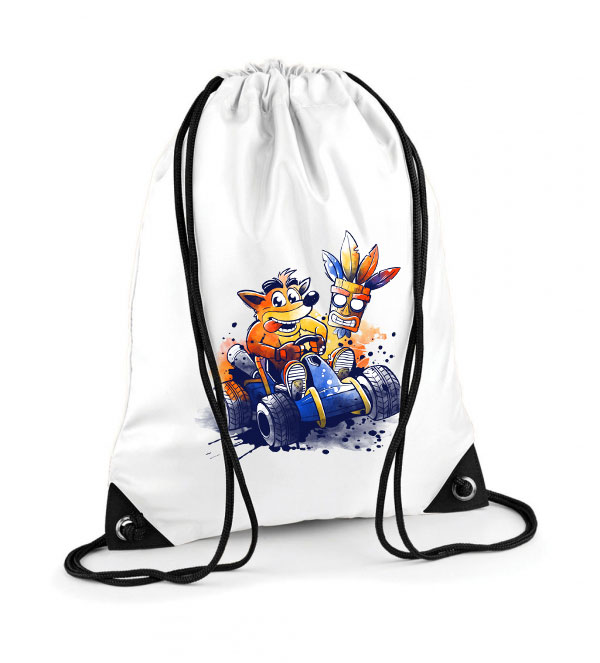 crash bandicoot Poliészter Tornazsák