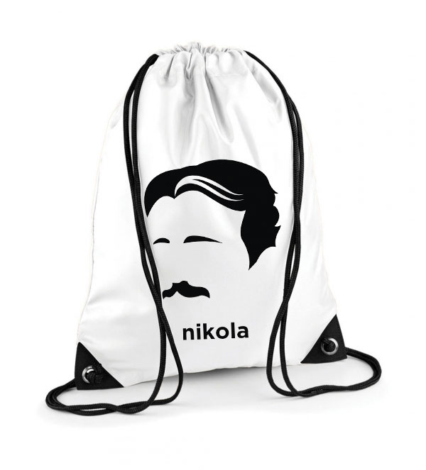 nikola tesla Poliészter Tornazsák