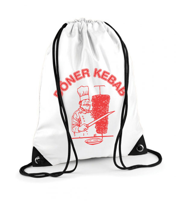 Döner Kebab Poliészter Tornazsák