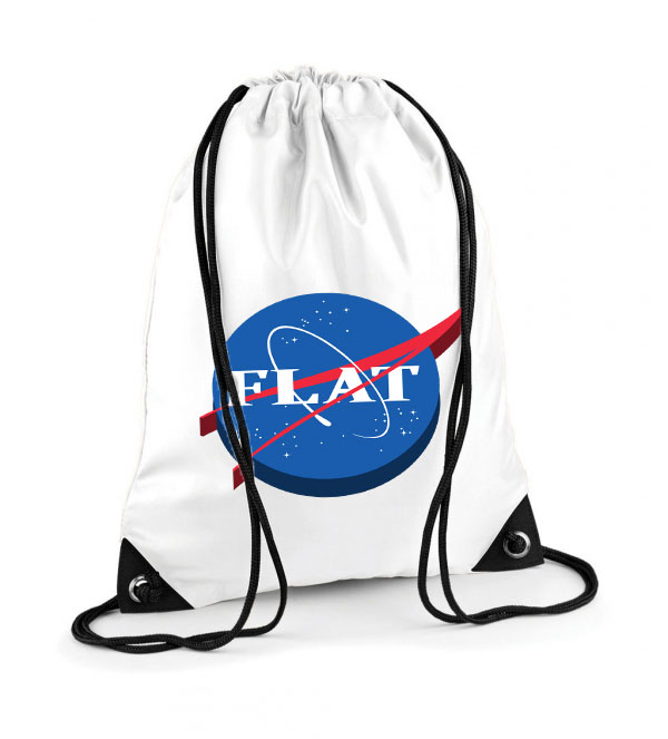 nasa logo flat humor Poliészter Tornazsák