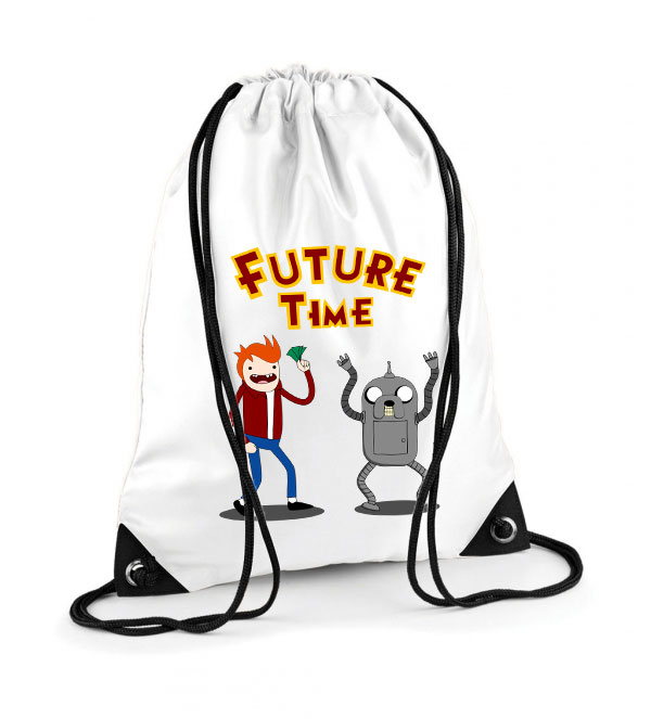 futurama adventure time Poliészter Tornazsák