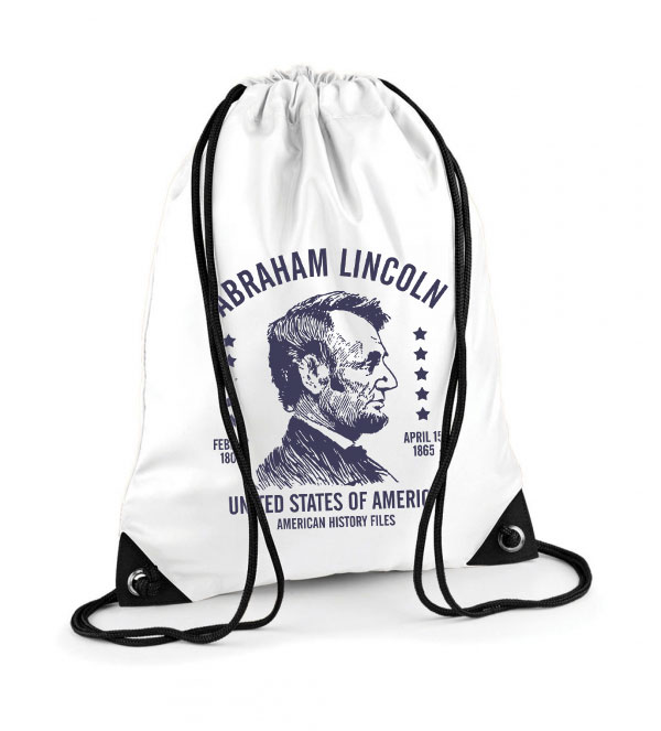 Abraham Lincoln Poliészter Tornazsák