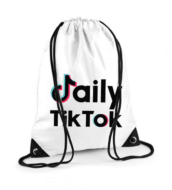 tik tok Poliészter Tornazsák