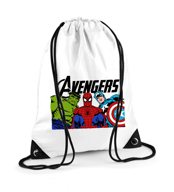 avengers bosszúállók hulk pókember amerika kapitány Poliészter Tornazsák