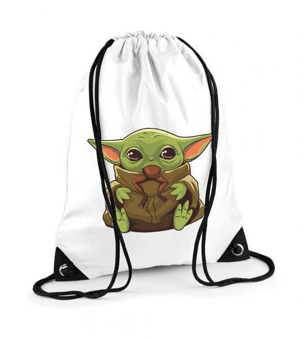 the child baba yoda baby yoda grogu mandalorian Poliészter Tornazsák