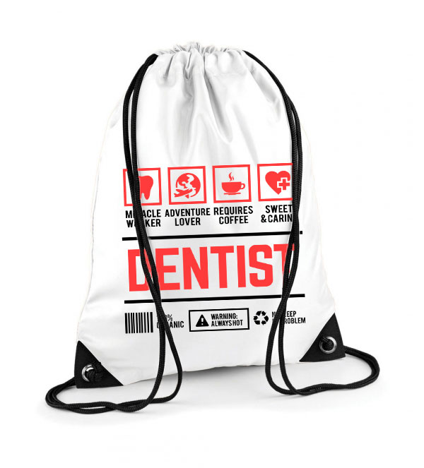 fogorvos fogászat dentist Poliészter Tornazsák