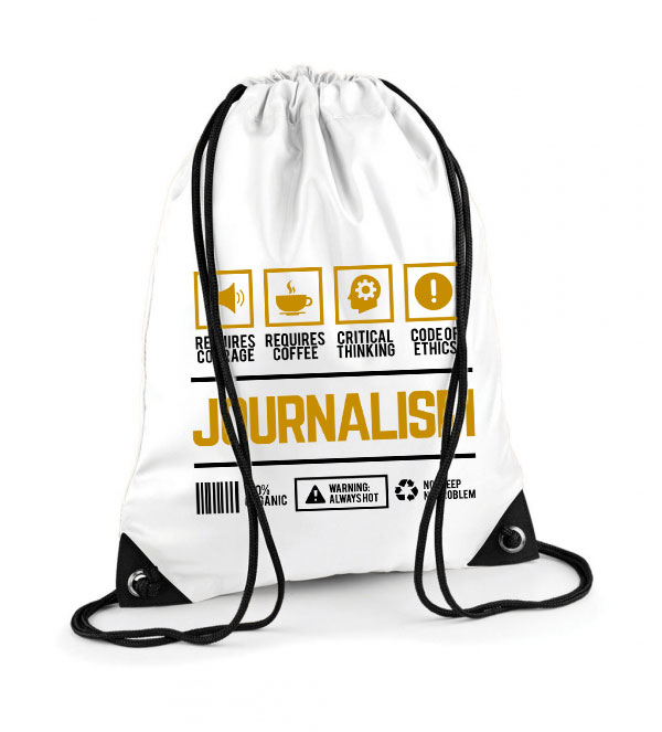 újságíró journalist Poliészter Tornazsák