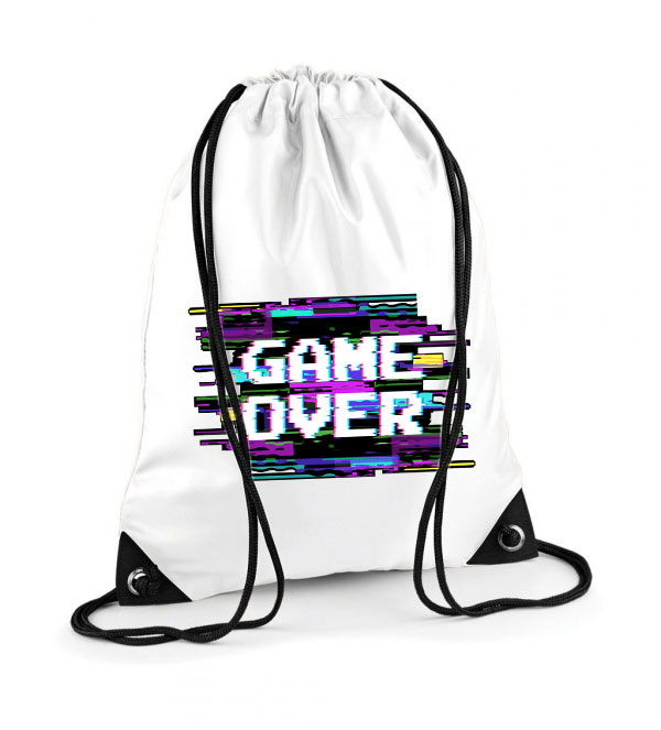 game over gamer Poliészter Tornazsák