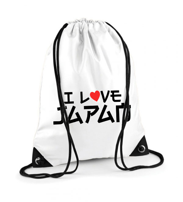 i love japán japan Poliészter Tornazsák