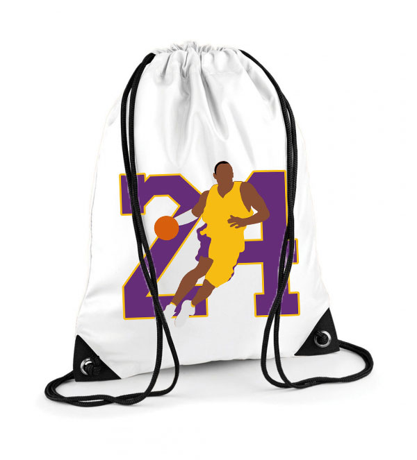 kobe bryant 24 nba kosár kosaras lakers Poliészter Tornazsák
