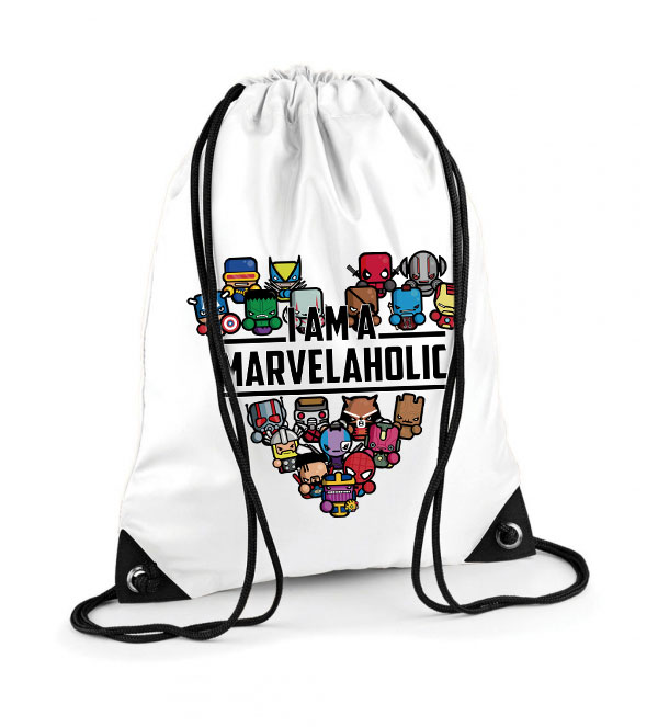 marvel avengers bosszállók pókember hulk thir vasember groot rocket raccoon galaxis őrzői Poliészter Tornazsák
