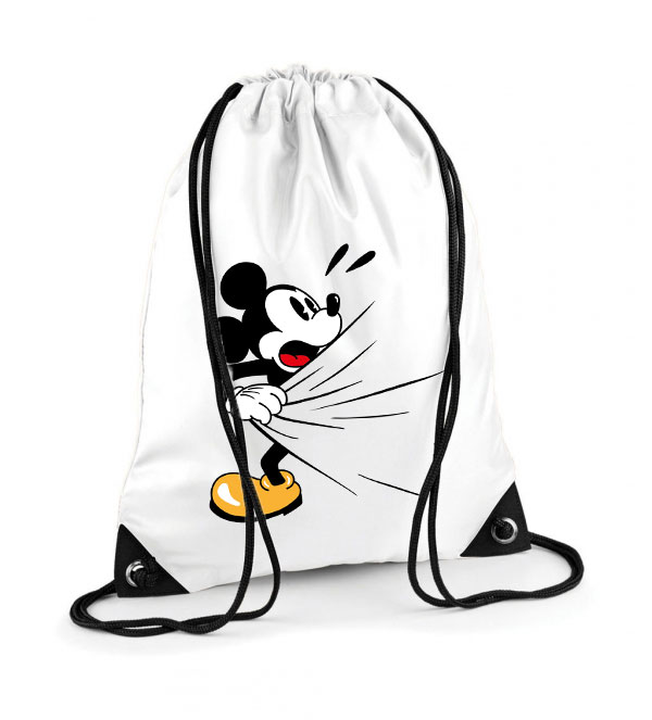 mickey egér zuhanyzik Poliészter Tornazsák
