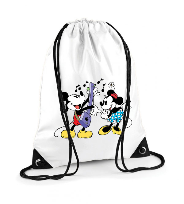 mickey és minnie egér Poliészter Tornazsák