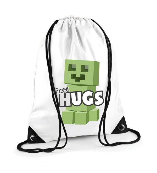 minecraft creeper Poliészter Tornazsák