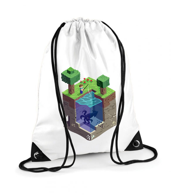 minecraft Poliészter Tornazsák