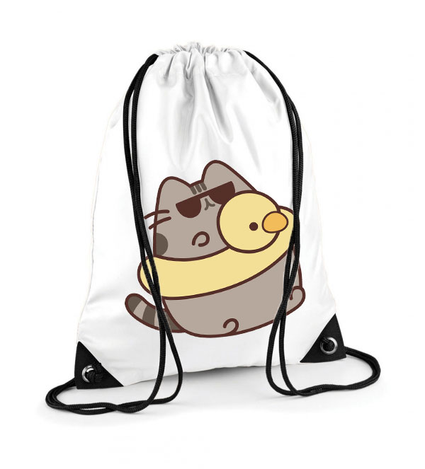 nyár nyaralás szemüveg pusheen macska macskás cica cicás Poliészter Tornazsák